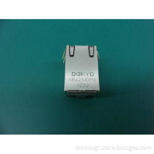 JP011821UNL LED 6p8c 6Pin RJ45 Single Port / Cat 6 Ethernet